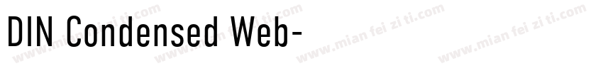 DIN Condensed Web字体转换